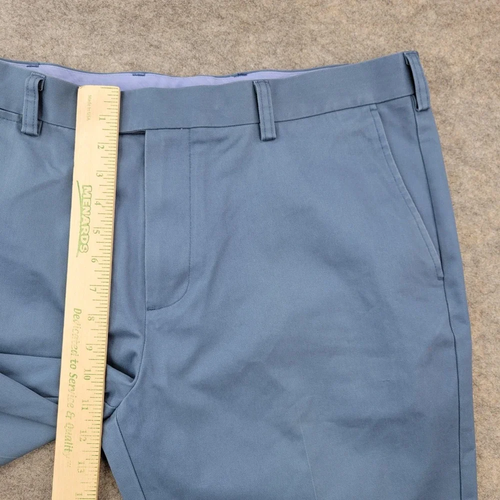 Charles Tyrwhitt Pants Mens 38x34 Blue‎ Chino 100% Cotton Straight Leg Casual